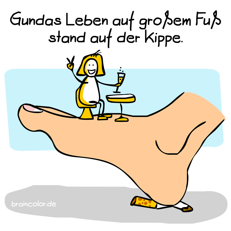 Fußvolk auf großem Fuß