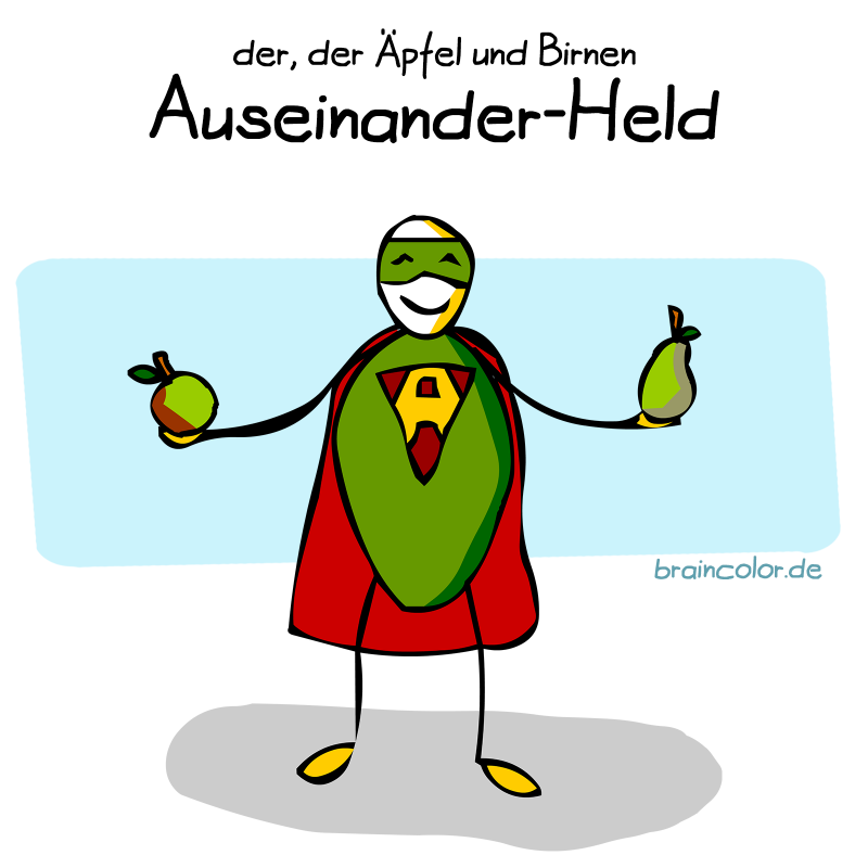 Superheld auseinanderhalten #einbuchstabedaneben
