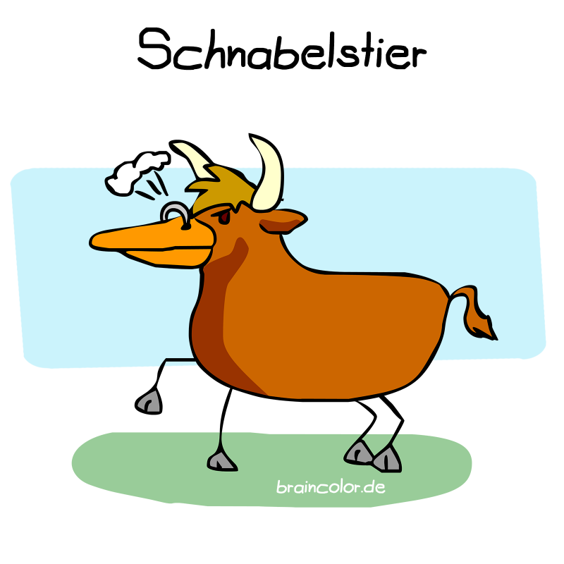 schnabeltier #einbuchstabedaneben