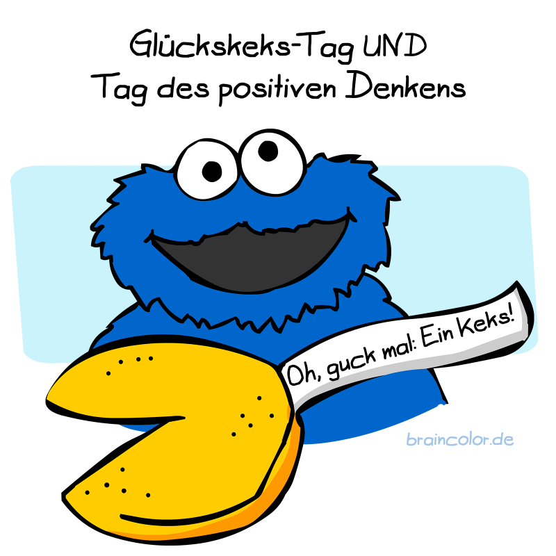 Tag des positiven Denkens und Glückskeks-Tag