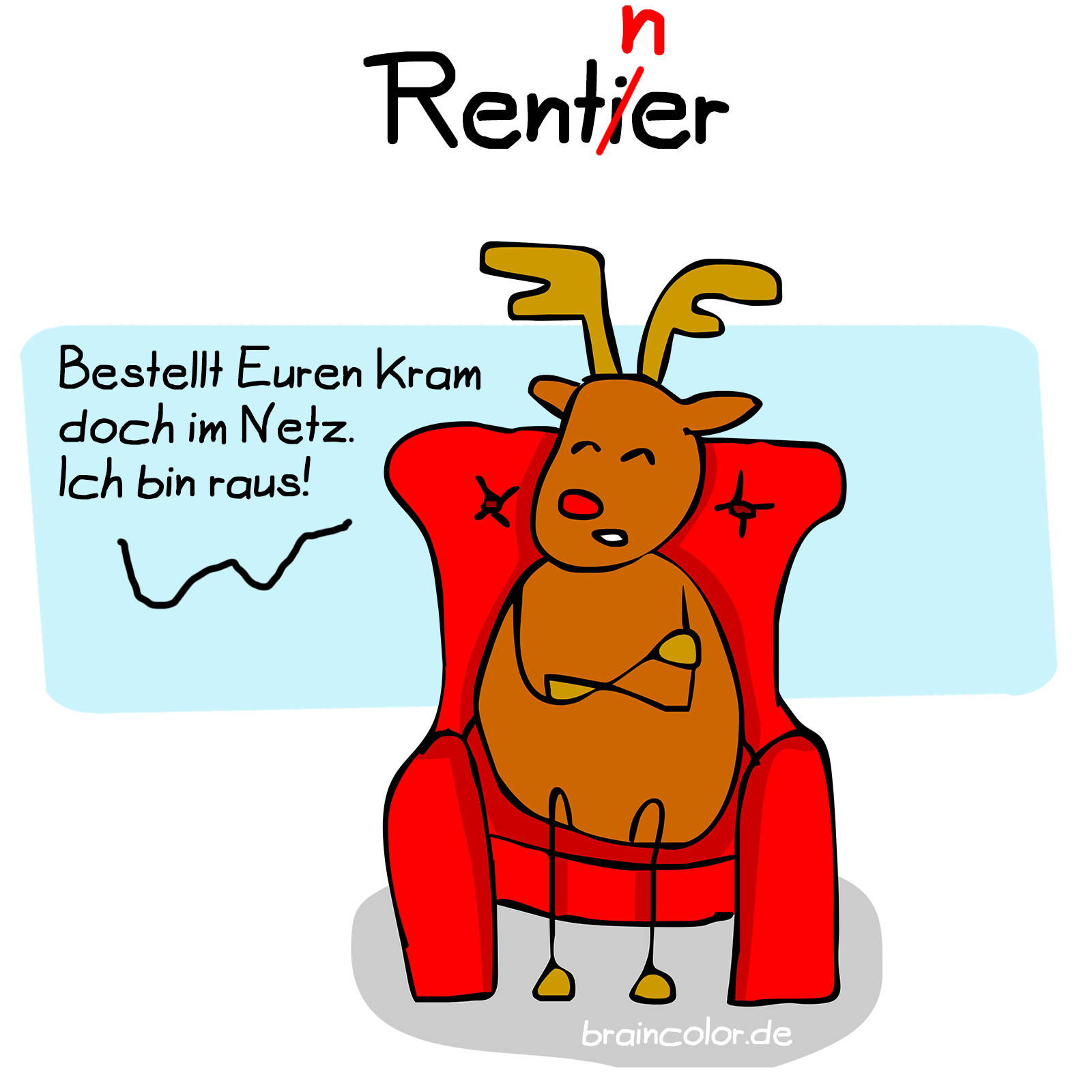 Rentner Rentier - braincolor