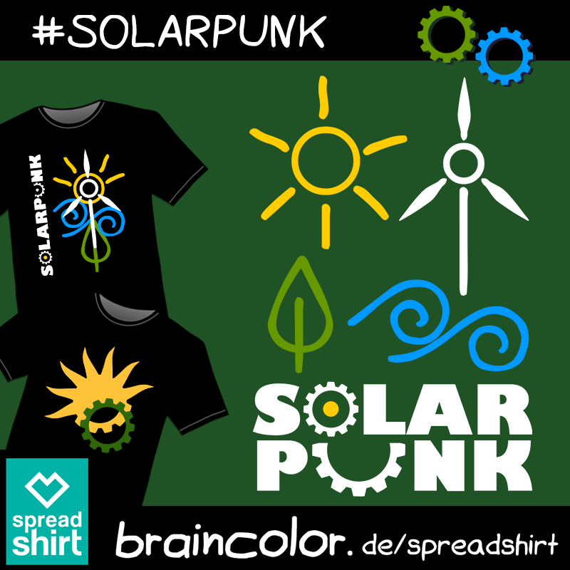 braincolor bei Spreadshirt: Solarpunk