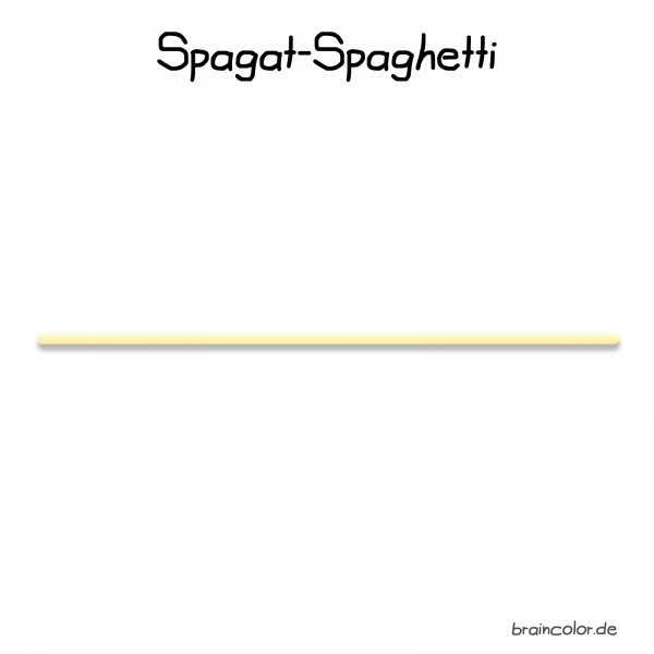 Spagat-Spaghetti